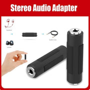3.5 double female adapter 3.5 female to female audio connector 3.5MM headphone audio extension straight-through connector 1 converter