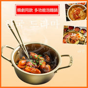 電磁爐可用韓式拉麵鍋 16cm 韓國國民鍋 韓式泡菜鍋拉麵煲 煮食鍋 方便麵湯鍋 部隊鍋 辣炒年糕 泡菜鍋 大醬湯泡菜湯 泡菜湯 海鮮豆腐鍋