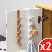 2 Pcs Cabinet Door Wardrobe Door Hooks Over the Door Hook No Drilling Wall-Mounted Storage Hanger Clothes Hook Rack Hook