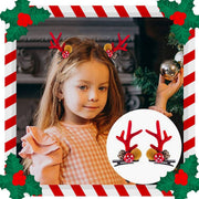 Christmas hairpins Christmas decoration Christmas clothing new plush Christmas flocked elk antler hairpins hair accessories children's holiday dress headwear