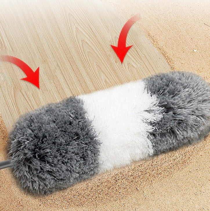 可伸縮雞毛掃 可彎曲家用除塵打掃天花板 雞毛掃