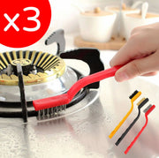3 multifunctional seam brushes, range hood, stove, decontamination brush, kitchen cleaning tools, rust removal wire brush, kitchen cleaning tools, car rust cleaning