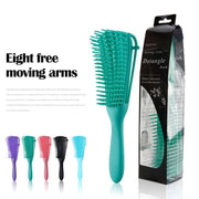 Shampoo and smooth hair octopus comb hair salon large curved comb straight curl shape octopus ribs comb