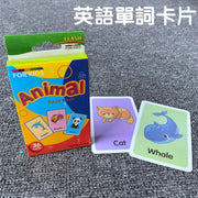 闪卡英语单词卡片FlashCards早教启蒙幼儿园培训学校教具认知玩具