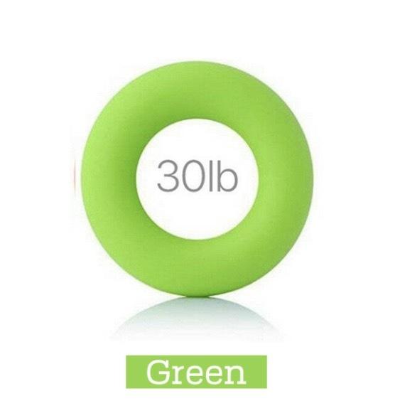 綠色 矽膠握力圈 運動健身握力訓練器 手力重量訓練矽膠握力圈 O型橢圓形握力器套裝 手指復健握力環 訓練輔助用品