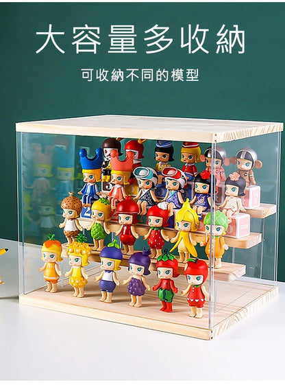 [Double-layer model] Acrylic double-layer model display stand 31.5*11.5*20CM (length x width x height) [Dust-proof | Storage | Exclusive for display]