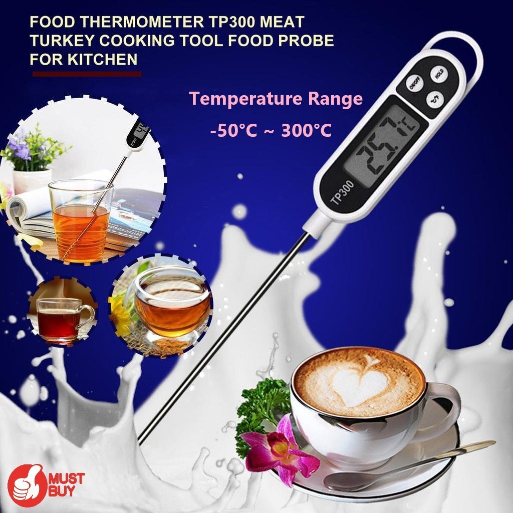 TP300 電子食物温度計 (-50°C - 300°C / -58°F - 572°F) x 1個 食物溫度計