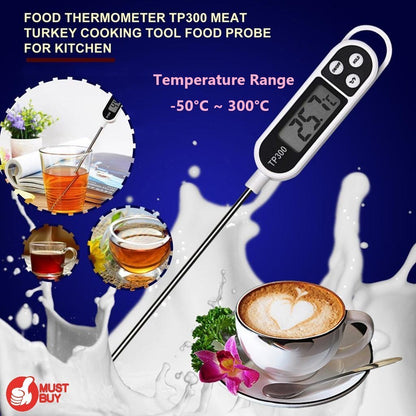 TP300 Electronic Food Thermometer (-50°C - 300°C / -58°F - 572°F) x 1 food thermometer