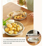 304 stainless steel oil draining disc oil dripping oil draining mesh tray fried food fried food dripping tray draining tray fried food tray steaming rack filter