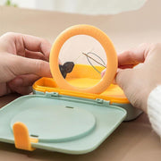 Household multifunctional sewing storage box with magnifying glass, portable sewing box, sewing bag set, hand sewing needle storage box