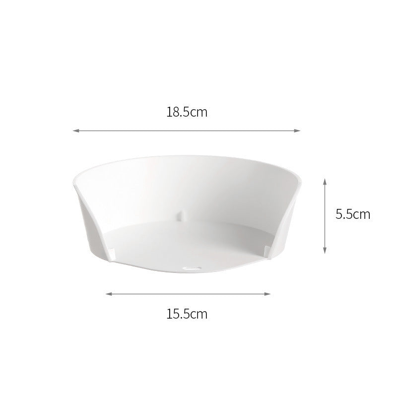 家用多功能備菜盤 廚房食品級PP配料盤 白色 2個一套 上菜碟