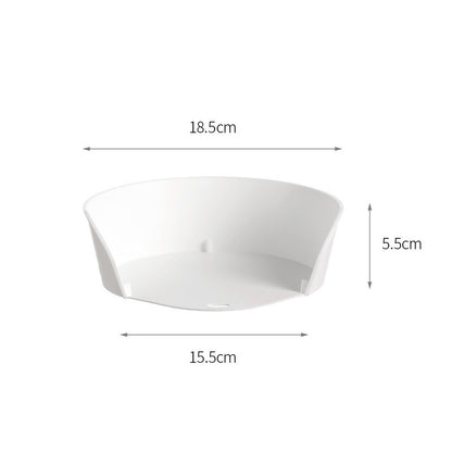 家用多功能備菜盤 廚房食品級PP配料盤 白色 2個一套 上菜碟
