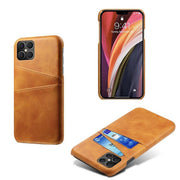 iPhone 12／12 Pro 皮卡套 啡色 保護套 可插兩卡