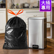 黑色加厚不易穿漏自動封口垃圾袋 大號提手式垃圾袋自動收口加厚垃圾袋 手抽式自動一拉收口