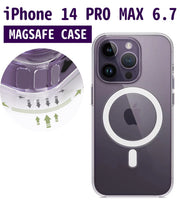 iPhone 14 PRO MAX 6.7透明Magsafe磁吸手機殼magsafe蘋果無線充磁吸手機套防撞 Apple產品適用