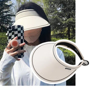 UV sun protection hat for women in summer, anti-UV sun hat, face-covering sun hat, cycling wind-proof hollow top hat, women's hiking outdoor sun protection