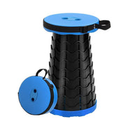 Portable Outdoor Telescopic Stool Fishing Seat Stool Beach Chair Travel Telescopic Folding Stool Folding Stool [Black]