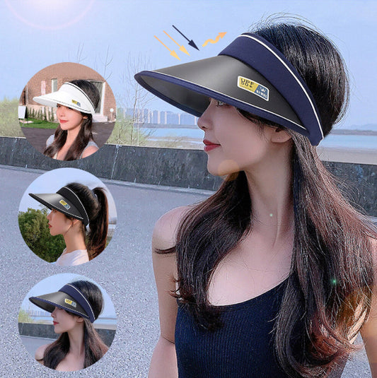 Blue sun protection UV sun hat UV protection UPF50+ anti-UV sun protection outdoor sports versatile sun protection hat frosted sun hat UV sun protection hat Korean version