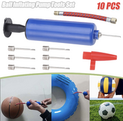 [10-piece set] Blue 6-inch ball pump, balloon inflatable pump, life-saving ring inflatable pump, basketball football pump [Parallel Import] Inflatable Pump