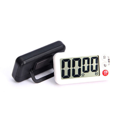 (黑色）日本电子磁石计时定时器正倒计时多用响闹厨房烘焙健身提醒秒表闹表闹钟电子钟
