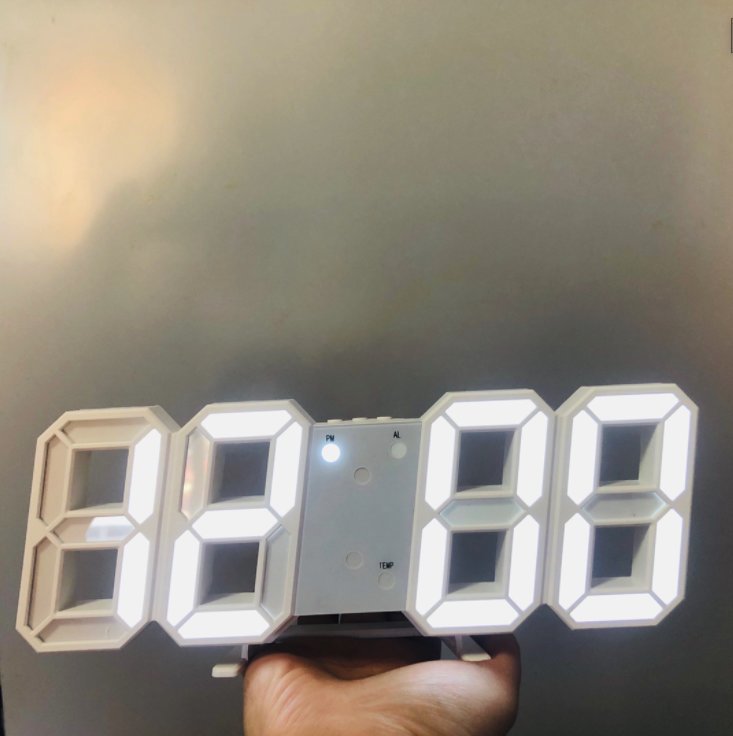 型格智能LED立體數字溫度顯示鐘 USB供電 電子鐘