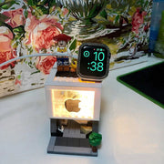積木Apple Watch 支架 蘋果手錶支架 LED燈