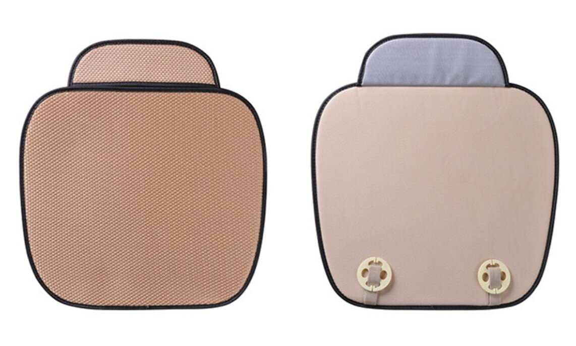 Three-dimensional ice silk anti-slip car seat cushion (two-piece) seat cushion