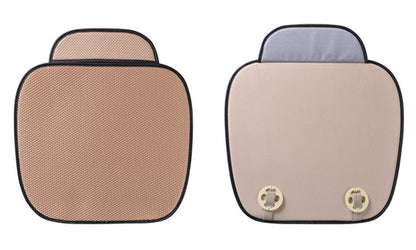 Three-dimensional ice silk anti-slip car seat cushion (two-piece) seat cushion