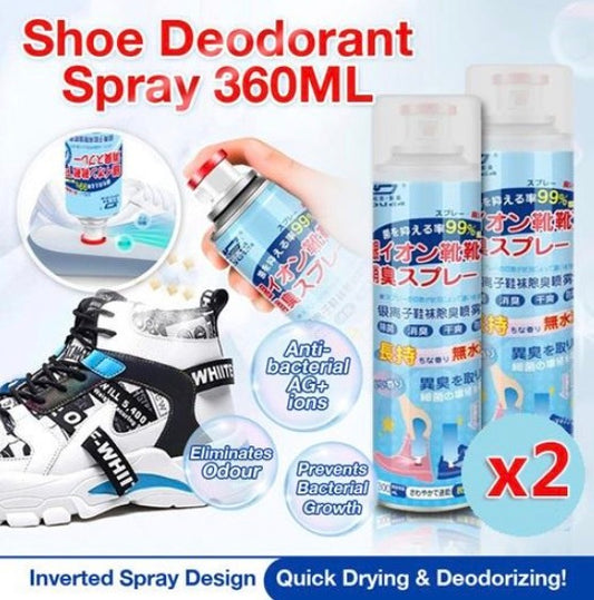 Hot selling in Japan! 2 pieces of silver ion shoe deodorant spray 360ml, shoe deodorizer and shoe deodorant