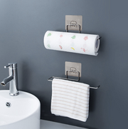 Kitchen paper towel cling film hanger, no punching, no trace roll paper holder, rag hanger, no trace paper towel holder, kitchen paper towel holder, no punching, paper roll holder, stainless steel hanger
