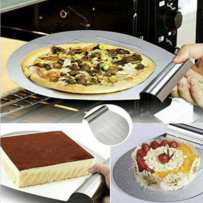 烘焙專家 - 不銹鋼蛋糕 披薩移動底盤 托盤 底托 蛋糕 披薩刀