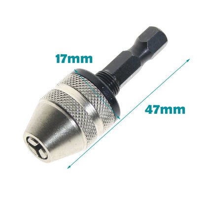 [1-pack] 0.3-6.5mm quick-change hexagonal shank drill bit, electric grinder drill chuck, 1/4" hexagonal shank electric drill bit