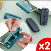 2 pot handles, anti-scalding silicone handle covers, cast iron pot handle insulation covers, universal high-temperature resistant steamer, iron pot, anti-scalding pot ear covers, heat-insulating gloves