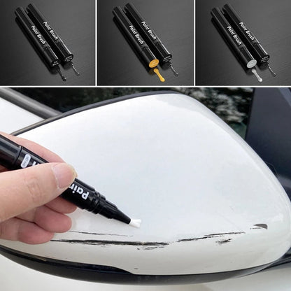 [2件套裝] 白色汽車補漆筆 漆面划痕修復筆 痕跡油漆修補筆 [平行進口]