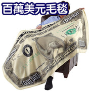 Million Dollar Digital Printed Blanket Sofa Bedroom Cover Blanket Personalized Creative Indoor Carpet