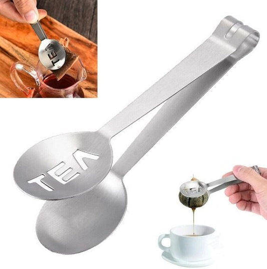 不銹鋼 茶包夾燙匙 茶包夾子 家用工具檸檬夾 廚房食物夾 濾茶器- View 1-ManyMart 萬嚟買