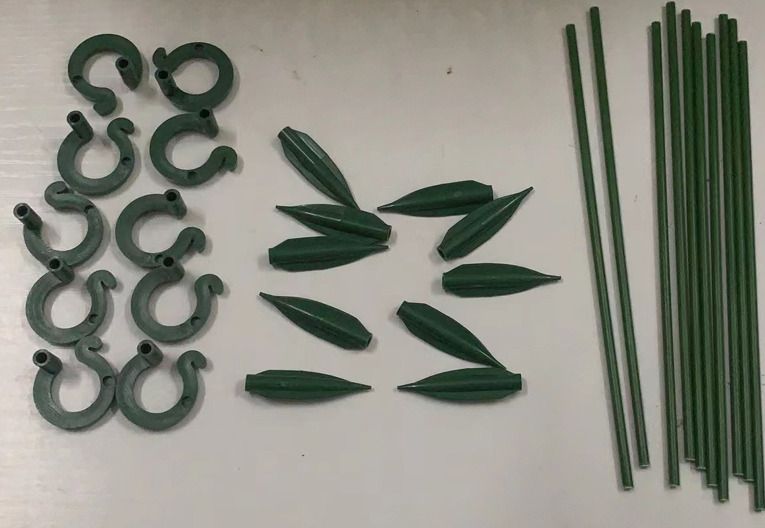 [10件裝] 17cm 園藝盆景 蝴蝶蘭支架 蝴蝶蘭支撐桿 植物盆栽花卉固定保護架- View 2-ManyMart 萬嚟買