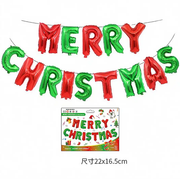 紅綠聖誕字母套裝聖誕氣球聖誕裝飾 christmas 氣球