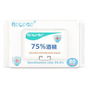 Bocoso 75% 酒精消毒濕紙巾 99.9%殺菌消毒 防疫 抗疫 除菌率 13X17CM 消毒棉布,消毒濕巾,消毒酒精紙「平行進口」