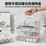四層手提式收納盒 - 零件分類儲物箱 | 樂高零件、手工配件、五金工具收納 (慳位整齊首選)
