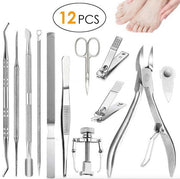 12件套裝 美甲工具 內生腳趾甲治療工具 足部修腳家用指甲剪工具