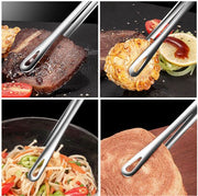 24cm 304不銹鋼 韓式烤肉夾子 燒烤食品 牛排韓國料理 自助餐 夾子 廚房烤肉夾