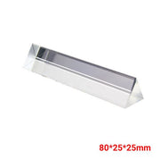 [80x25x25mm] 三棱镜光学玻璃物理教学实验三棱镜彩虹拍照摄影棱菱镜镜片