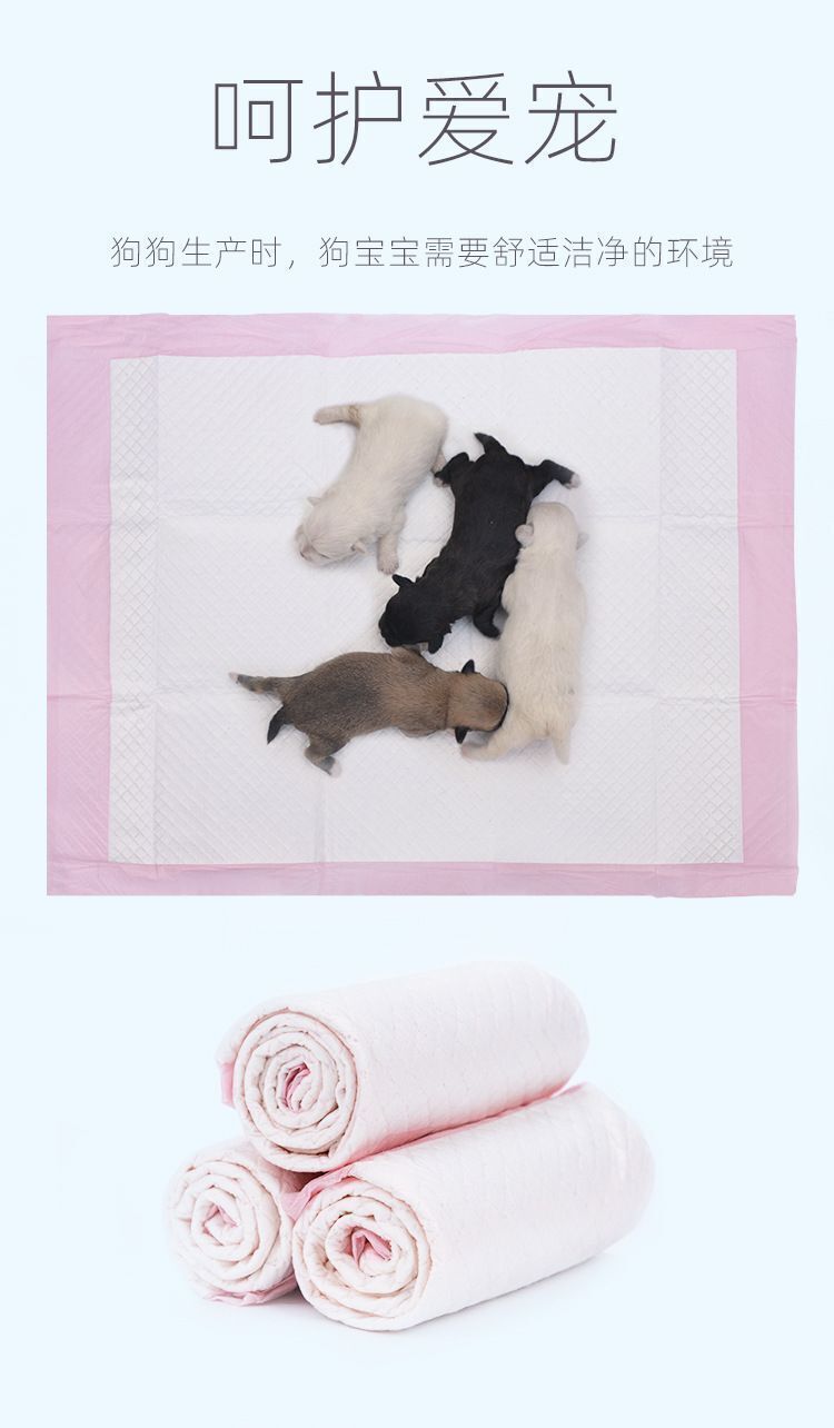 【S碼：33x45cm】100片裝尿墊 狗狗尿片 狗廁所 寵物尿布墊 抛弃式狗厕所 訓練寵物尿片 環保狗狗 尿布 狗尿布墊 柯基 老年犬 幼犬 狗尿墊 尿布 尿不濕 寵物吸水尿片 泰迪 金毛 加厚- View 7-ManyMart 萬嚟買