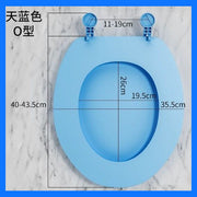 (O-shaped) Toilet seat cushion, thickened universal, toilet lid, toilet ring, rubber, soft silicone, toilet seat board