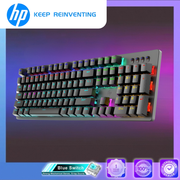 GK100F Gaming gear 機械式有線電競鍵盤 RGB流彩眩光 Gaming Keyboard 機械鍵盤 青軸 黑色底板[平行進口]
