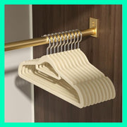 (White - 10 pack) City-wide hot seller - Clothes hangers, seamless hangers, flocked hangers, non-slip hangers, household clothes hangers