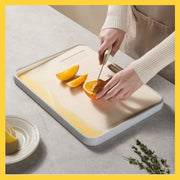 Z34 (Medium Off-White) Mold-Resistant and Antibacterial Double-Sided Cutting Board, Kitchen Utensil Cutting Board Chopping Board, Household Multi-Functional Board