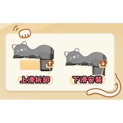 (白色) 貓咪造型吹風筒置物架 浴室收納架 風筒收納架子- View 7-ManyMart 萬嚟買