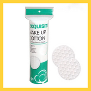 Round-Edged "Pearl Pattern" Cotton Pads (100 Pieces) Cotton pads Round cotton pads Face towel Facial cleansing towel Cleansing towel Makeup remover pads Makeup remover wipes Soft cotton wipes Makeup tools Beauty tools Makeup removal Makeup removal tools
